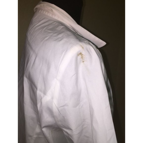 Women's Pure Collection Size 8/10 Collared White Button Down Shirt - Picture 5 of 7
